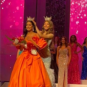 Vibrant Orange Prom Dress